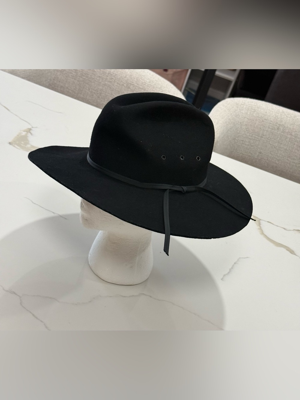 Texas Hat 100% Wool Black Cowboy Hat
